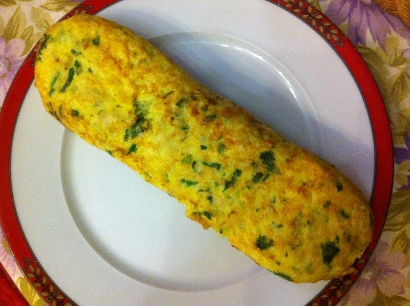 Omeleta de peixe, a receita dos meus pais