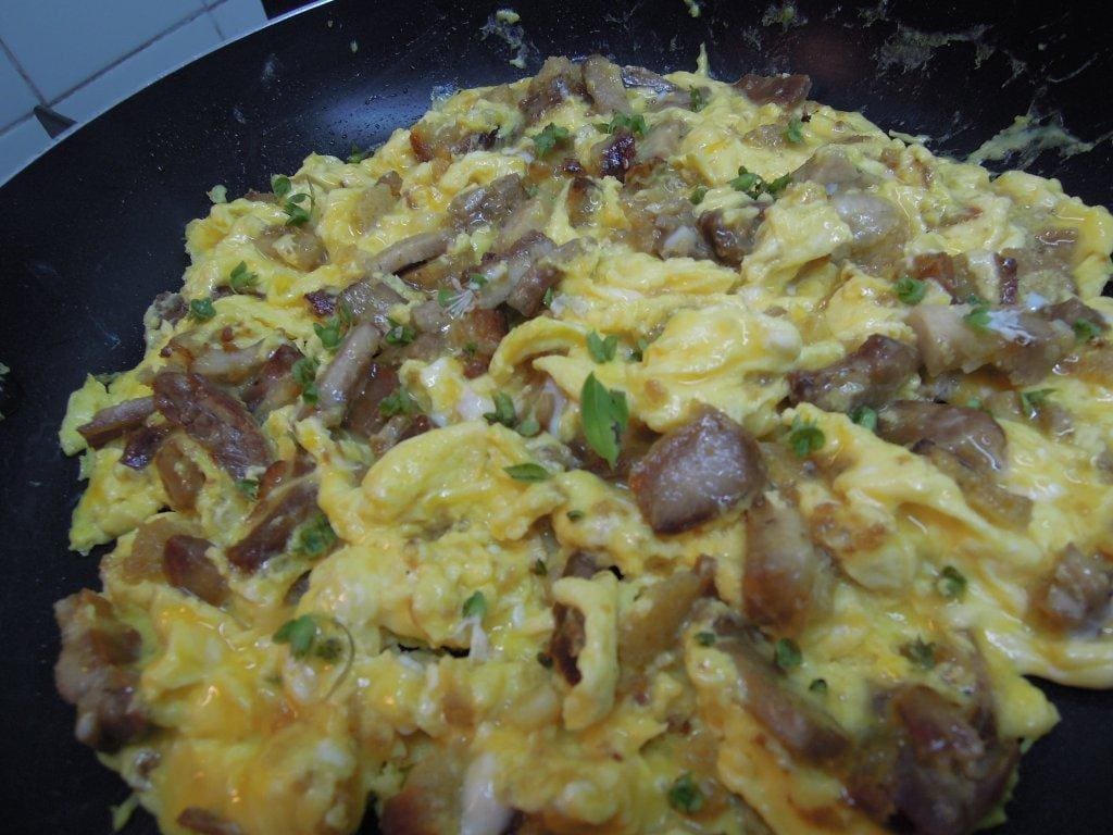Ovos Mexidos de sobras