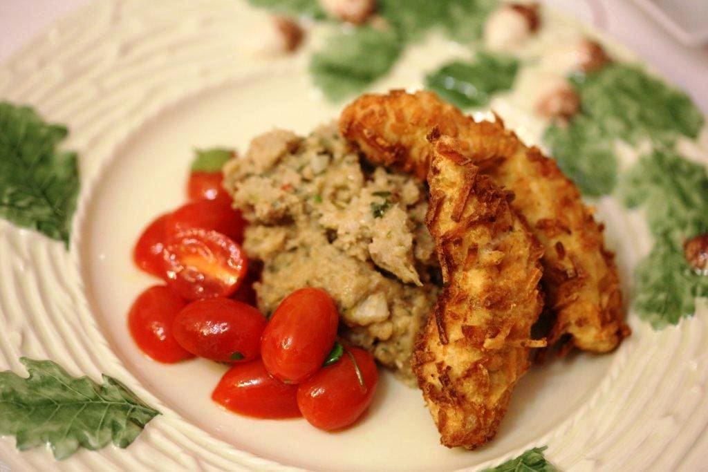 Panados de frango e batata