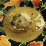 Caldeirada de coentros com batata e ovo