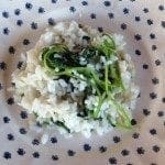 Arroz de coentros aos molhos