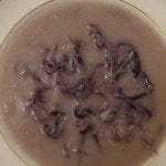 Sopa de couve roxa