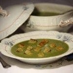 Sopa puré de favas