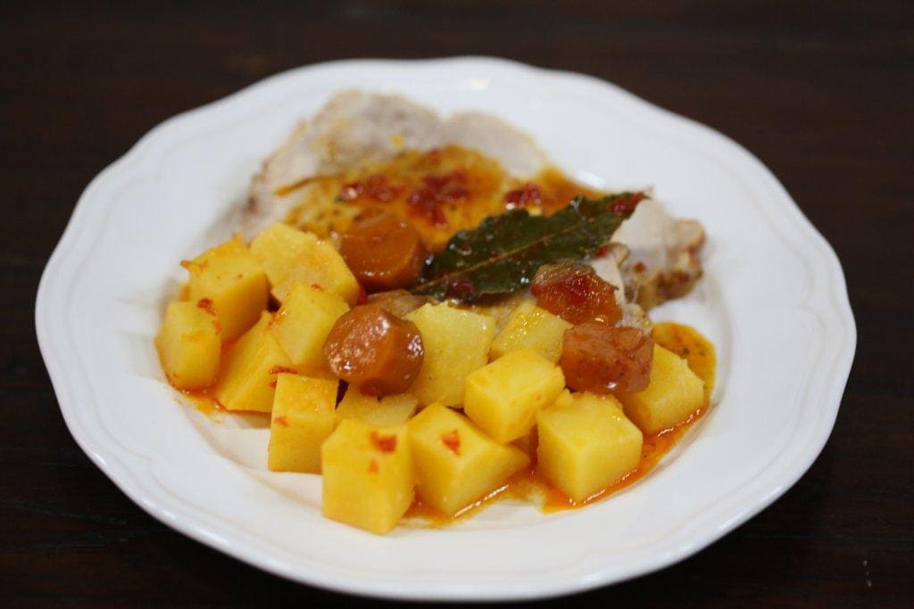 Batatas estufadas