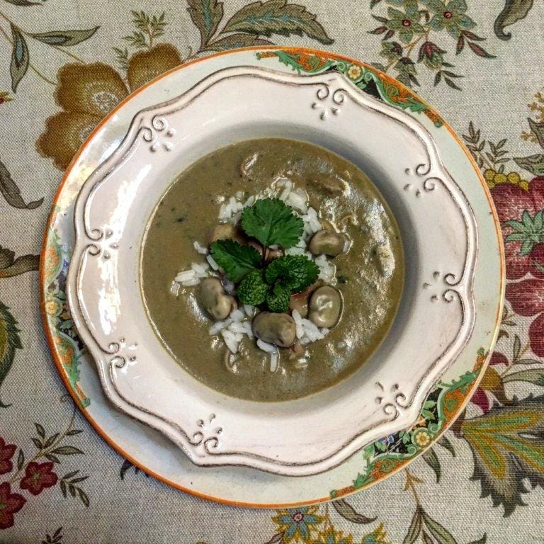 Sopa de Favas com Arroz