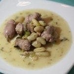 Salsichas Frescas com Feijão Branco