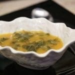 Sopa de beldroegas com abóbora