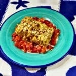 Frango com esparguete no forno