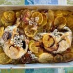Pescada no forno com limão